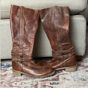 Fat Face Riding boots - distressed look - like new.